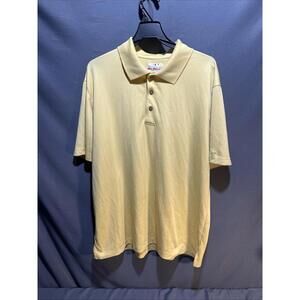 Grand Slam men's yellow golf polo shirt W Airflow technology Size XL #368 ￼